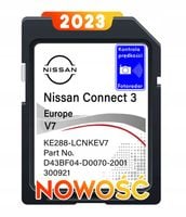 Nissan Connect 3 Europa 2023 Karta SD QASHQAI