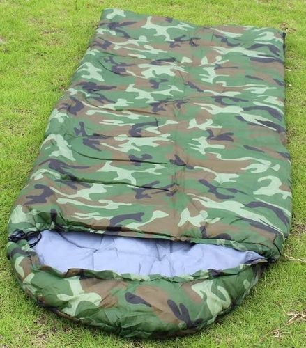 ŚPIWÓR KOŁDRA DUŻY CIEPŁY MORO Z KAPTUREM 200x70 MUMIA TURYSTYCZNY na Arena.pl