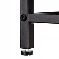 KOSZ na pranie bieliznę METALOWY LOFTOWY z półką PODWÓJNY pojemnik 80L