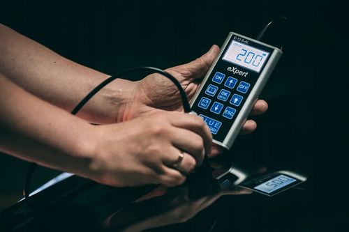 Miernik grubości lakieru Czujnik Tester E-12-S-AL Stal Aluminium Ocynk PRO na Arena.pl