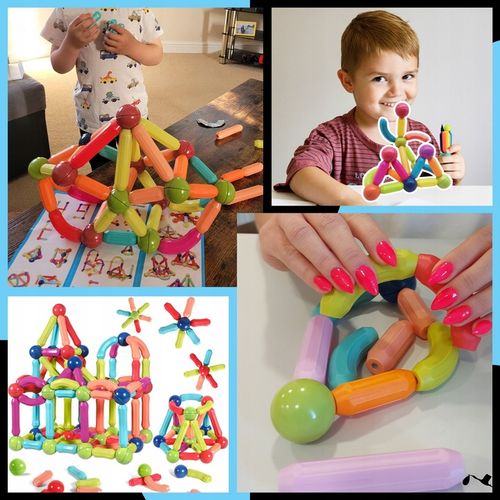 KLOCKI MAGNETYCZNE GALAXIA DUŻE Konstrukcyjne Dla Dzieci 120 el Magnetic na Arena.pl