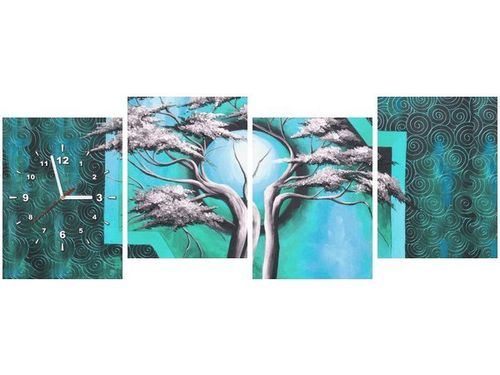 45CM 120CM ZEGAR 4 ELEM DRZEWO O PÓŁNOCY ŚCIENNY na Arena.pl