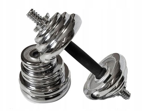 Hantle żeliwne regulowane w walizce 2x10 kg CHROMOWANE zestaw 20kg gryfy na Arena.pl