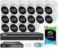 Zestaw Monitoringu 5Mpx Dahua 16x Kamera IPC-HDW1530T-0280B-S6 Aplikacja