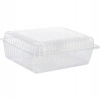 Pojemnik na Ciasto Opakowanie Cukiernicze Przezroczysty Komunia 50 szt.