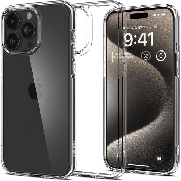 SPIGEN ULTRA HYBRID IPHONE 15 PRO CRYSTAL CLEAR zdjęcie 1