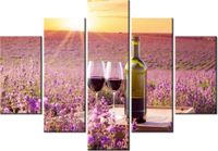 105CM 150CM OBRAZ 5 ELEM ROMANTYCZNE SPOTKANIE DRUK