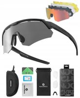 PRZECIWSŁONECZNE Okulary ROWEROWE - 4 SOCZEWKI UV
