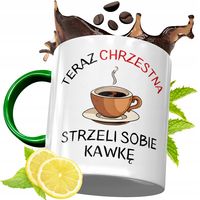 Kubek Zielony Dla Chrzestnego Na Urodziny Prezent Z Nadrukiem Ze Zdjęciem