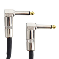 Kabel gitarowy do efektów patch kątowy Jack 6,3 mm mono 30 cm pro snake