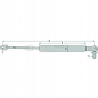 Siłownik Gazowy Szyba Tylnej Case IH 3210, 3220