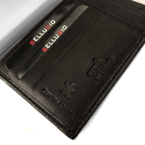 skórzane etui z systemem rfid - czekoladowy brąz na Arena.pl