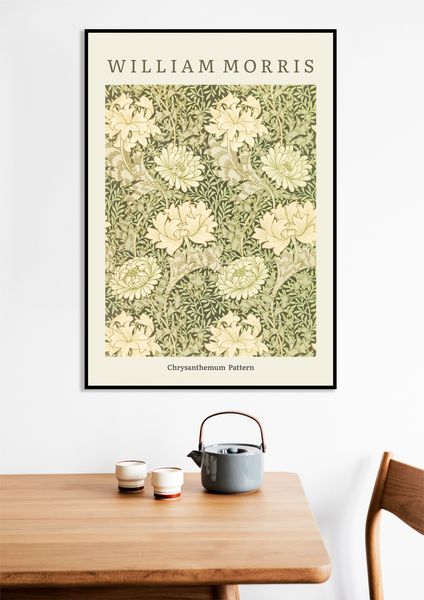 Obraz 50x70cm Design Chrysanthemum Pattern, Morris Vintage do Salonu zdjęcie 7
