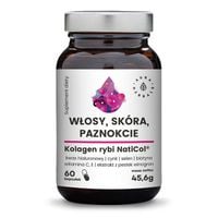 AURA HERBALS Kolagen Rybi NatiCol 800 mg Włosy, Skóra, Paznokcie 60 kaps.