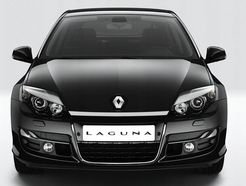RENAULT LAGUNA III - Listwa MASKA CHROM PRZÓD zdjęcie 1
