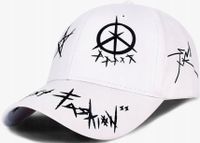 Czapka z daszkiem Graffiti BEJSBOLÓWKA hip hop  KR32_Biały