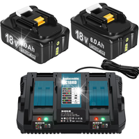 2x Akumulator Bateria do Mtakita 18V 6Ah BL1860 BL1850B+ ŁADOWARKA 14.4-18V