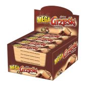 GRZEŚKI MEGA wafelek kakaowy bez polewy 34g - 32szt