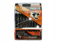 ARVEX FESTMANN WIERTŁO FBQ DO METALU ZE STALI HSS 1-10MM ZESTAW 19SZT/OPAK