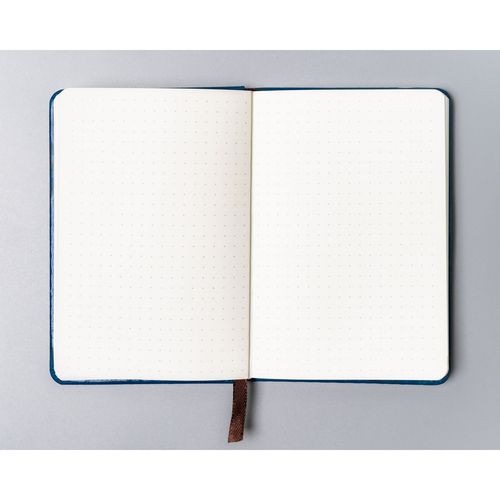 niebieski notes w formacie a6 zadrukowany w kropki - peterson na Arena.pl