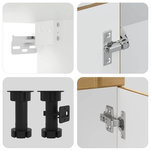 Zestaw szafek kuchennych, Lucca, 14-częściowy, dąb artisan na Arena.pl