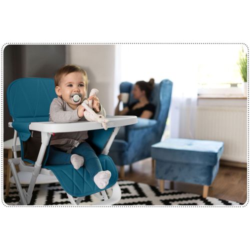 Krzesełko do karmienia Nuco niebieskie na Arena.pl