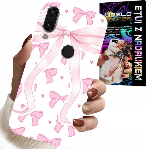 ETUI DO HUAWEI P SMART 2019 - RÓŻOWE WSTAZKI WSTĄZKA MODNE WZORY CASE na Arena.pl