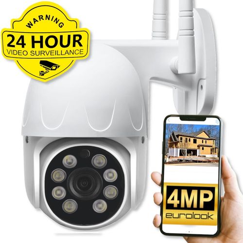 Kamera IP WiFi SMART Obrotowa Zewnętrzna Bezprzewodowa MONITORING Domu 4MPx na Arena.pl