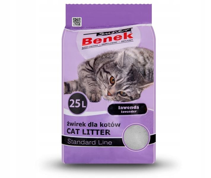 SUPER BENEK Żwirek Lawenda 25l zdjęcie 6