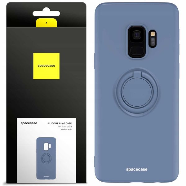 Spacecase Silicone Ring Galaxy S9 Blue zdjęcie 1
