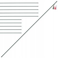 TYCZKA PODPÓRKA ROŚLIN STAL POWLEKANA 150cm 10szt