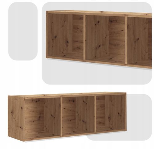 Regał półka organizer pojemnik stojak na płyty winylowe segregatory Cubo 3 na Arena.pl