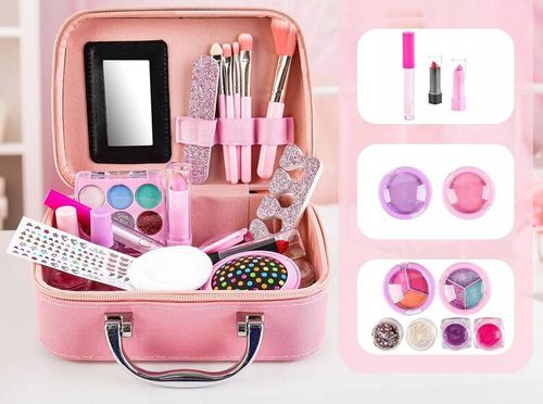 Kuferek z kosmetykami dla dzieci Zestaw kosmetyków MAKE UP MALOWIDŁA makija na Arena.pl