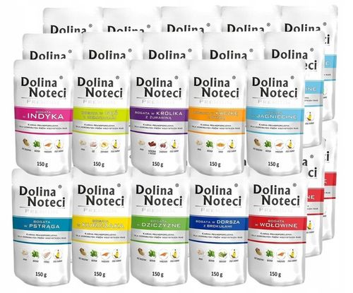 DOLINA NOTECI PREMIUM Mokra karma dla psa MIX smaków 30x150g zestaw na Arena.pl