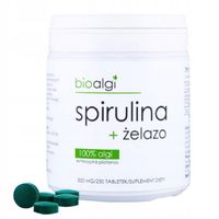 Suplement diety Spirulina + Żelazo Bioalgi - 250tab