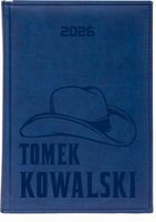 Kalendarz A6 2026 TYGODNIOWY KSIĄŻKOWY twój tekst prezent GAWER Z IMIENIEM