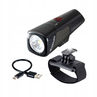 MARKOWA LAMPKA ROWEROWA NA KASK LATARKA SIGMA BUSTER 800 800LM CREE USB-C