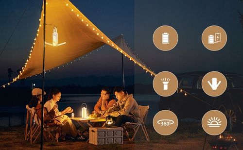 OŚWIETLENIE KEMPINGOWE LED MOŻLIWOŚĆ ŁADOWANIA 10000MAH 720LM LATARKI BIAŁY na Arena.pl