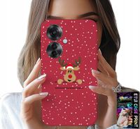 ETUI DO OPPO RENO11 F 5G - ŚWIĄTECZNY RENIFER MIKOŁAJ ŚWIĘTA +FOLIA