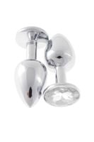 Metalowy Korek Analny Z Przezroczystym Kryształkiem Diamond Plug Cristal