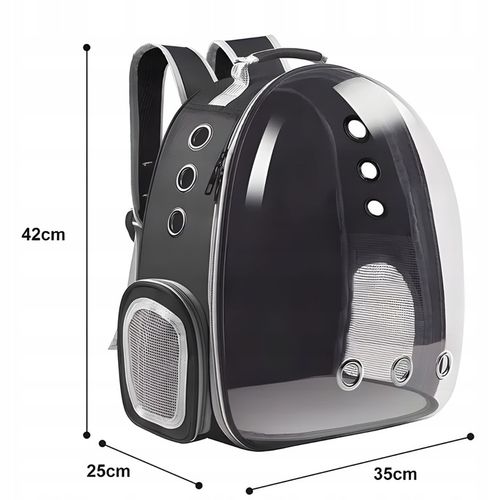 TRANSPORTER PLECAK TORBA PRZEZROCZYSTA DLA KOTA PSA ZWIERZĄT na Arena.pl