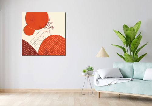 Obraz 90x90cm Ciepło Czerwieni na Arena.pl