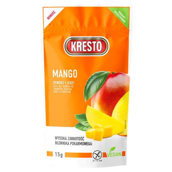 Kresto Liofilizowane mango 15 g zdjęcie 2