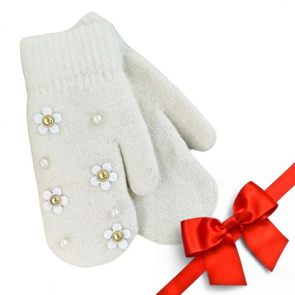 rękawiczki cute krem rek120 zdjęcie 1