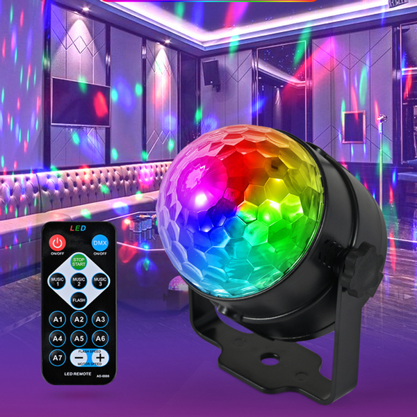 PROJEKTOR LED KULA DYSKOTEKOWA RGB REFLEKTOR DISCO zdjęcie 7