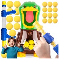 KACZKA ZABAWKA DO STRZELANIA STRZELNICA ZRĘCZNOŚCIOWA PISTOLET DLA DZIECI