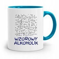 Dla Alkoholika Pijaka Kubek Błękitny Na Prezent Z Nadrukiem Ze Zdjęciem