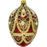 Bombka choinkowa: Ekskluzywne jajo Faberge: bordowe