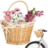 Kosz Wiklinowy Pleciony Koszyk Rowerowy Przedni na Kierownicę Click Zakupy