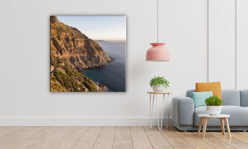OBRAZ NA PŁÓTNIE 070 Nad brzegiem 70x70cm na Arena.pl